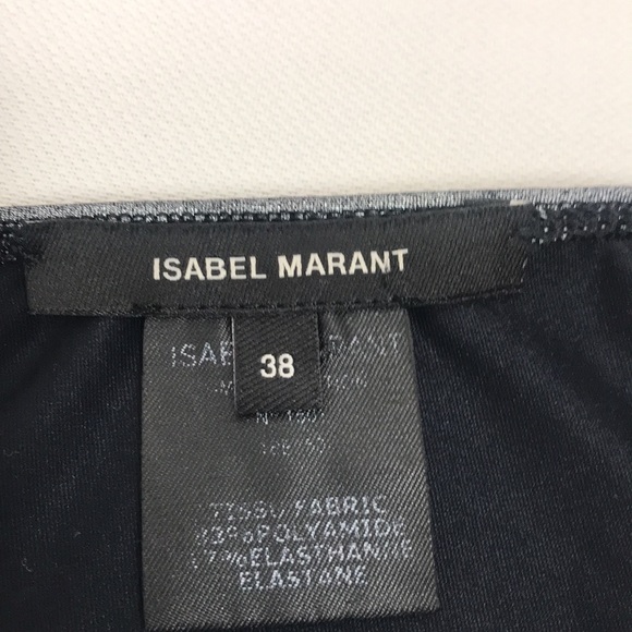 ISABEL MARANT Sage One Shoulder One Piece Swimsuit In Silver - Picture 6 of 8